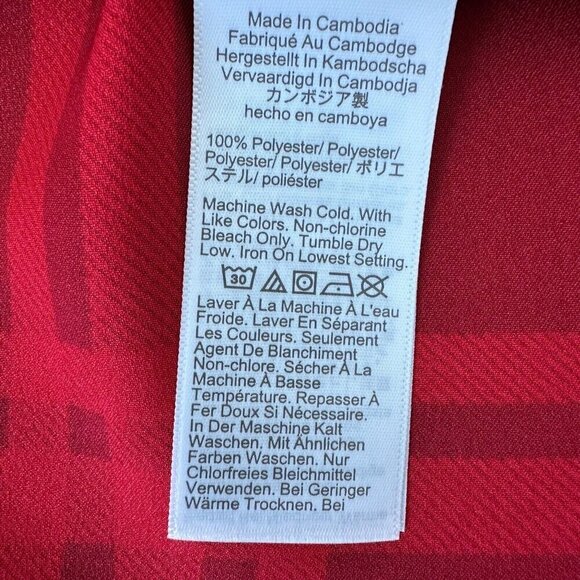 J Crew Sleeveless Plaid Top Size M Red Holiday - Picture 7 of 7